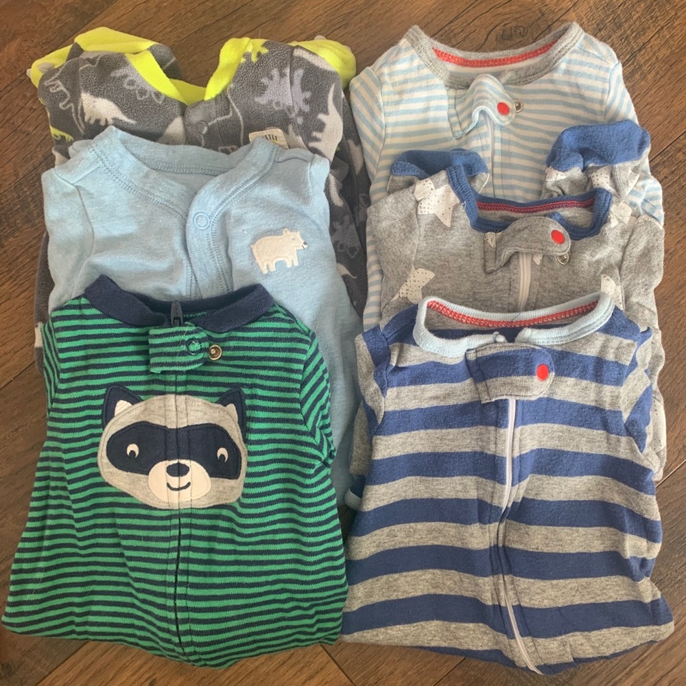 Newborn boy sleepers